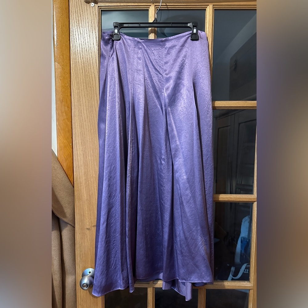 Satin flowy Vince Midi Skirt NWT - lavender